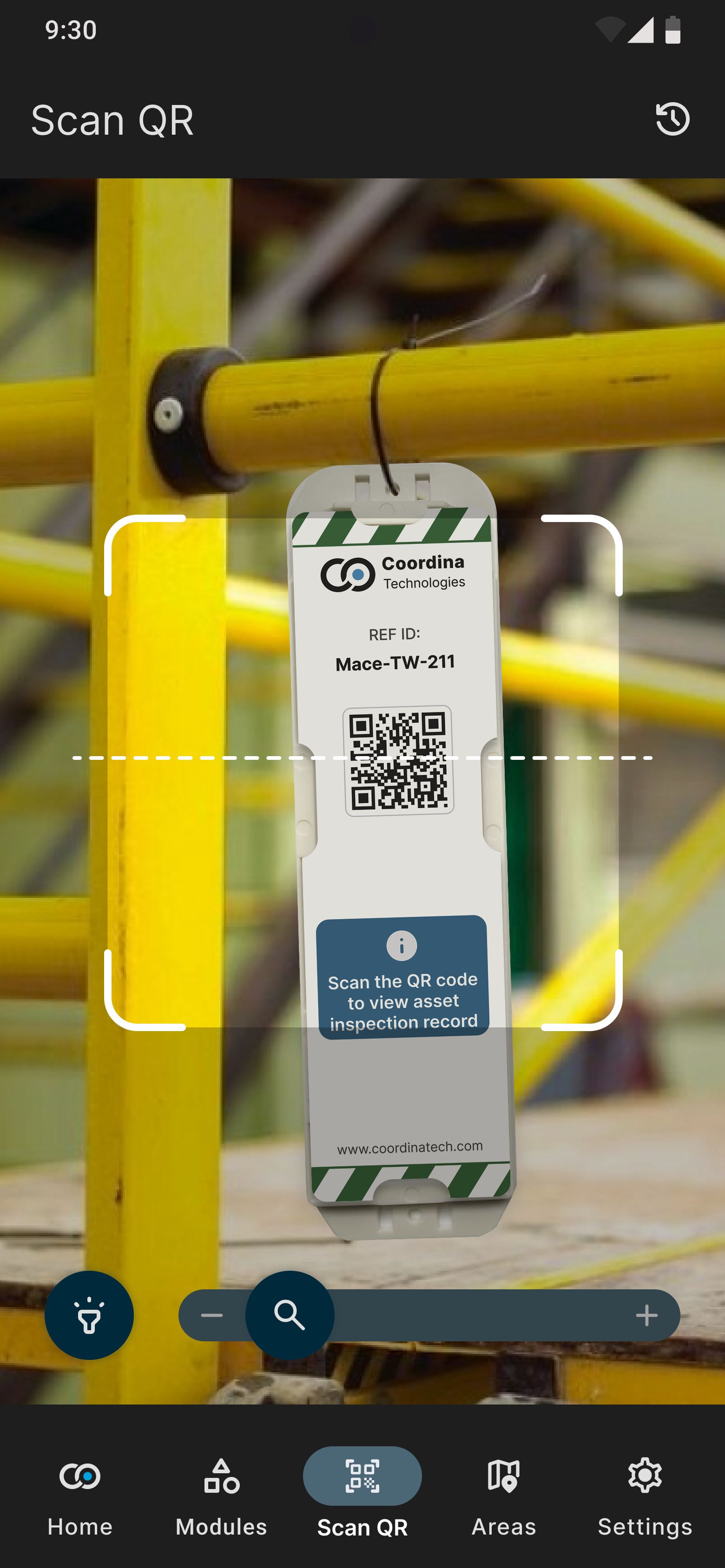Coordeck mobile app interface